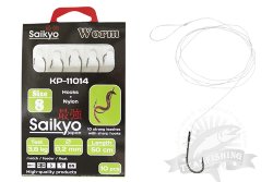 Крючки Saikyo KP-11014 Worm BN (10 шт) с поводком
