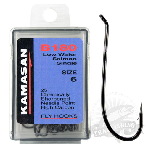 Крючки Kamasan B180 Low water Salmon Single (25 шт)