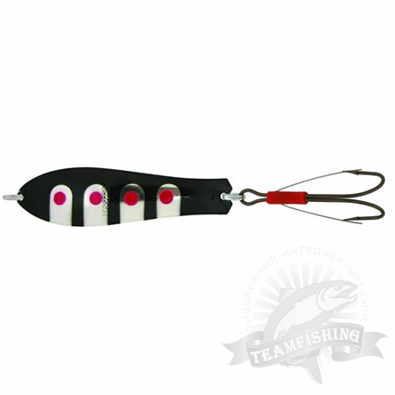 Блёсна колеблющаяся Kuusamo Professor 3, 75/12 (незацеп.) BL/R/S-S