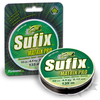 Леска плетеная Sufix Matrix Pro зеленая 135м