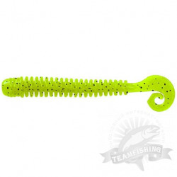 Мягкие приманки LureMax Cheeky Worm 4''/10см, LSCW4-002 Lime pepper