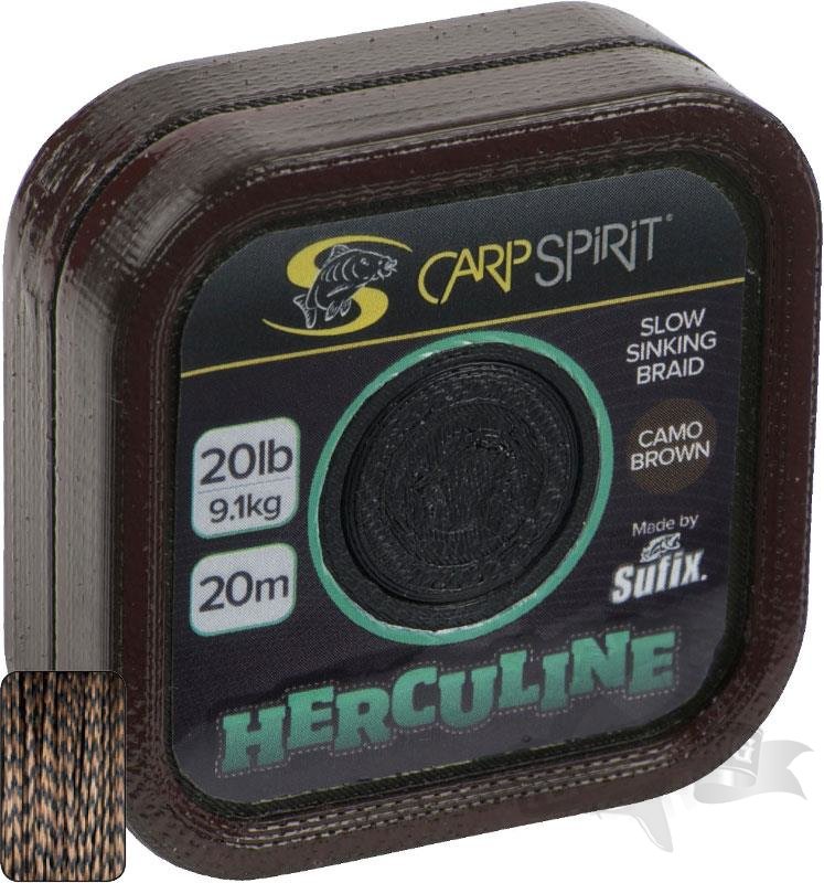 Поводок карповый Carp Spirit HERCULINE BRAID 20M CAMO BROWN