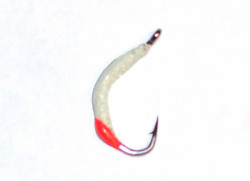 Мормышка фосфорная  крючок (с крас.) МФК1N08