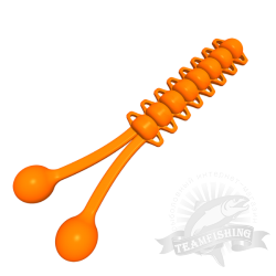 Силиконовая приманка SANSAN SAN-WORM GROP 40S, СЫР, оранжевая морковь 1507