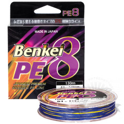 Шнур плетёный Benkei PE 8 braided 6 colors 130m