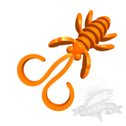 Силиконовая приманка SANSAN SAN-WORM NEVESYA 35S, СЫР, оранжевая морковь 1594