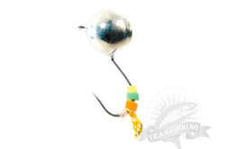 Мормышка ECOPRO Deluxe Дробинка с ушком 5мм #704 гальваника+цепочка (5шт)