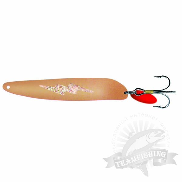 Блесна вертикальная Bay De Noc Flutter Laker Taker (Swedish Pimple) #7016 Cop.Ice