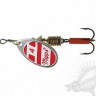 Блесна вращающаяся Mepps AGLIA White Red 4 SILVER