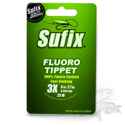 Леска Sufix Fluoro Tippet прозрачная 25м