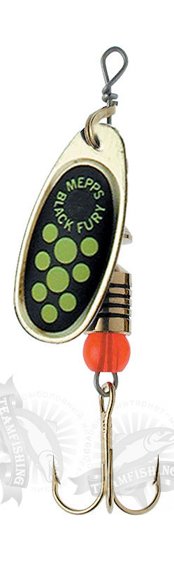 Блесна вращающаяся Mepps BLACK FURY 00 Bl/Ch
