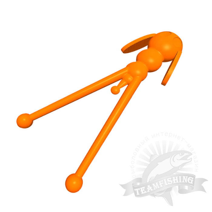 Силиконовая приманка SANSAN SAN-WORM SNEAKERS 40S, КРАБ, оранжевая морковь 1496
