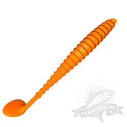 Силиконовая приманка SANSAN SAN-VIBROHVOST GALUZIK 60F, СЫР, оранжевая морковь 1003