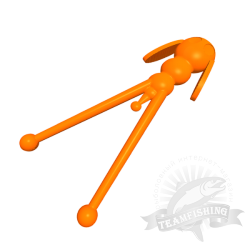 Силиконовая приманка SANSAN SAN-WORM SNEAKERS 40S, СЫР, оранжевая морковь 1490