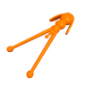 Силиконовая приманка SANSAN SAN-WORM SNEAKERS 40S, ЧЕСНОК, оранжевая морковь 1502