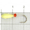 Мормышка светящаяся Shape Овсинка SV08 с бисером 1 шт