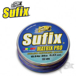  Шнур плетёный Sufix Matrix Pro x6 разноцветная 100м