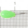 Мормышка светящаяся Shape Овсинка SV10 зеленая 1 шт
