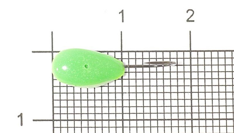 Мормышка светящаяся Shape Овсинка SV10 зеленая 1 шт
