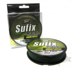 Шнур плетёный Sufix SFX BRAID зелёный 135м