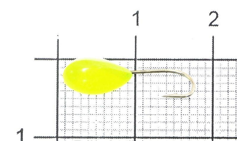 Мормышка светящаяся Shape Овсинка SV12 лимон 1 шт